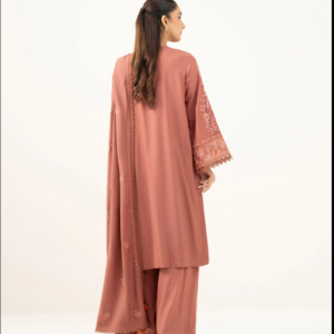 3 Piece - Embroidered Linen Suit